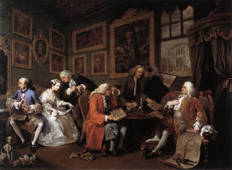 HOGARTH, William Marriage a la Mode 1